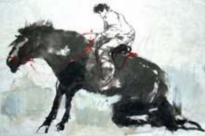 Painting titled "En Movimiento N°3" by Elsa Russi, Original Artwork, Acrylic