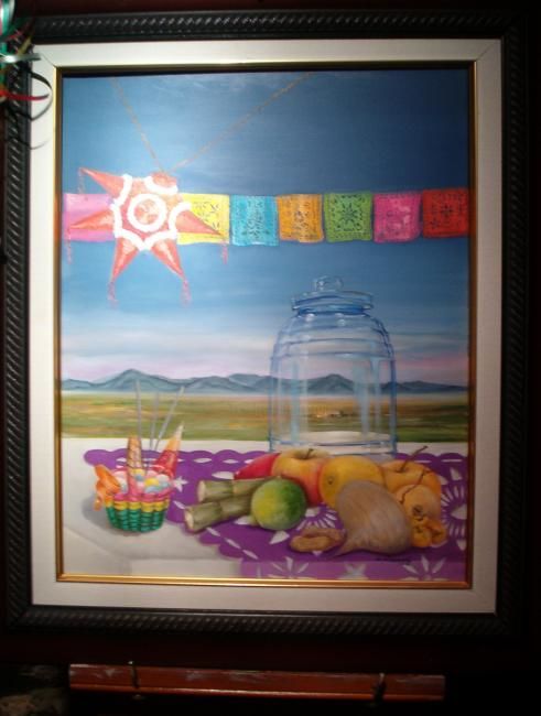 Painting titled "Posada" by Elsa, Original Artwork