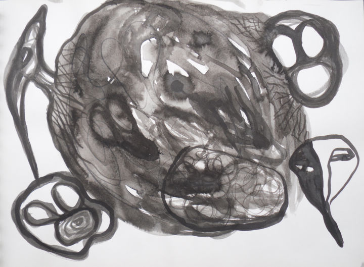 Рисунок под названием "3.jpg" - Elsa Lores, Подлинное произведение искусства, Чернила