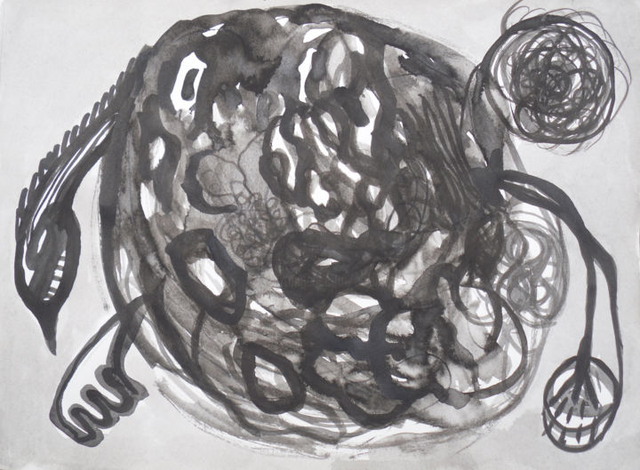 Desenho intitulada "4.jpg" por Elsa Lores, Obras de arte originais, Tinta