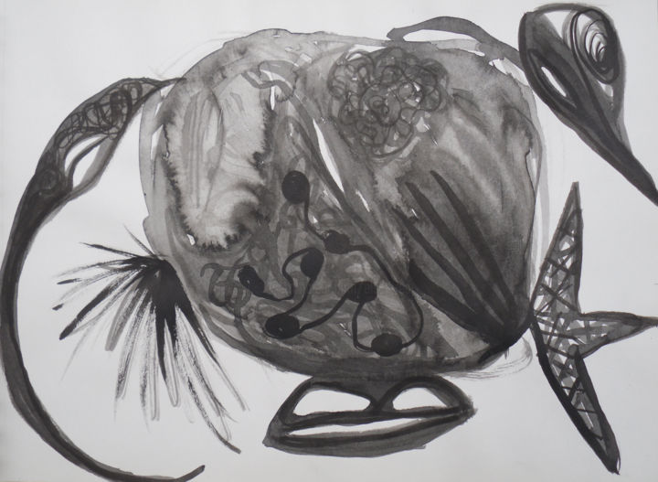 Dibujo titulada "1jpg" por Elsa Lores, Obra de arte original, Tinta
