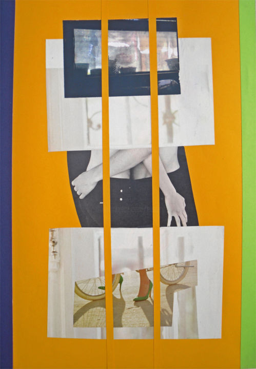 Collages titled "Mira vos" by Elsa Lores, Original Artwork