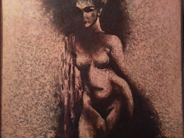 Картина под названием "Shadows of love" - Elshen, Подлинное произведение искусства, Масло
