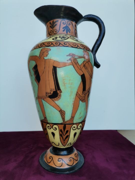 ""ANTIQUE ANPHORA "" başlıklı Heykel Elvira Sirio tarafından, Orijinal sanat, Kil