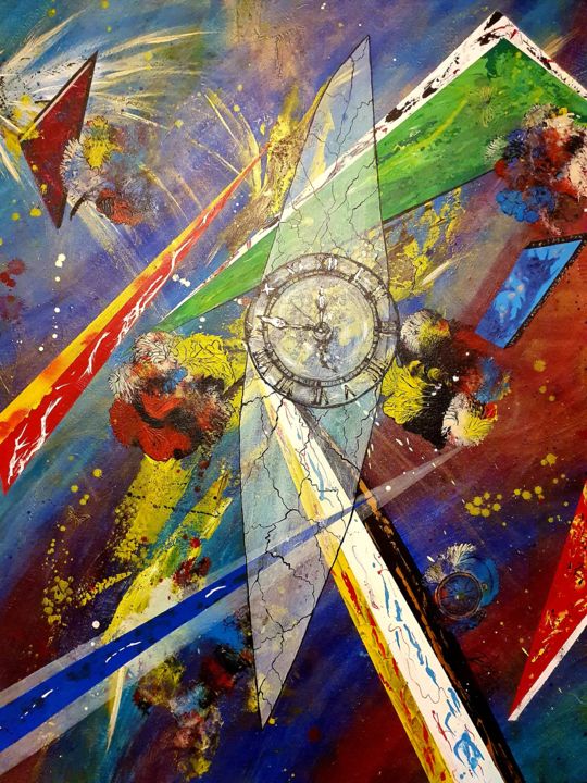 Painting titled "Find your way" by Elwira Bernaciak, Original Art, Acrylic