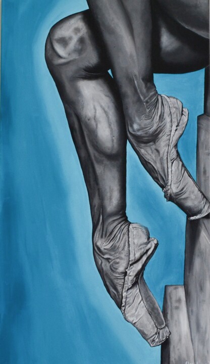 Peinture intitulée "Балерина" par Elza Loran, Œuvre d'art originale, Acrylique