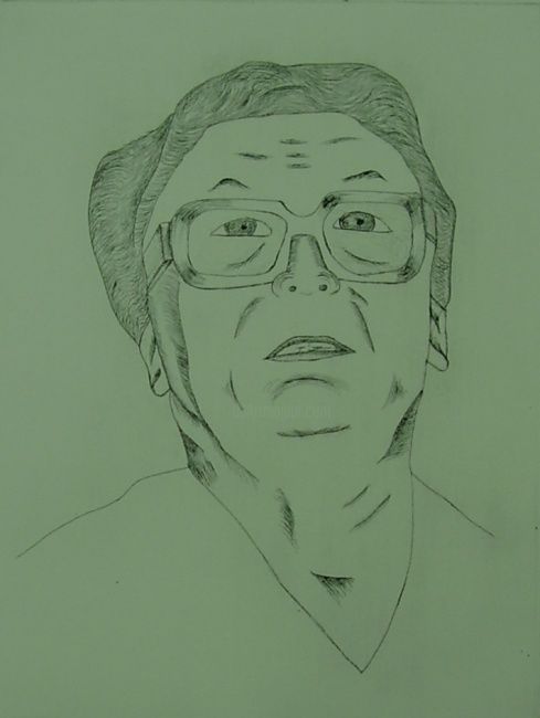 Drawing titled "Retrato" by Elzzia, Original Artwork