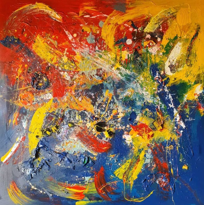 Malarstwo zatytułowany „Colors of nature” autorstwa Ema Kato, Oryginalna praca, Akryl