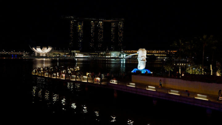 Fotografia intitolato "Singapore by night:…" da Man, Opera d'arte originale