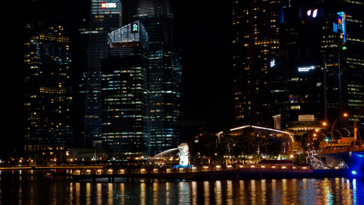 Photography titled "Singapore by night:…" by Man, Original Artwork