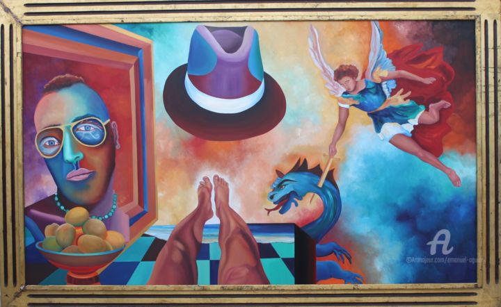 Картина под названием "ARTISTA  (FRANCESCO…" - Emanuel Aguiar, Подлинное произведение искусства