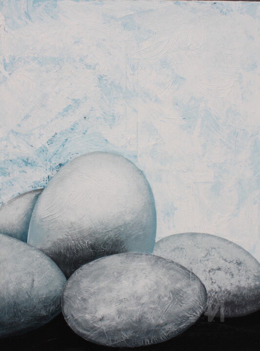 Peinture intitulée "CALHAU 18" par Emanuel Aguiar, Œuvre d'art originale, Acrylique
