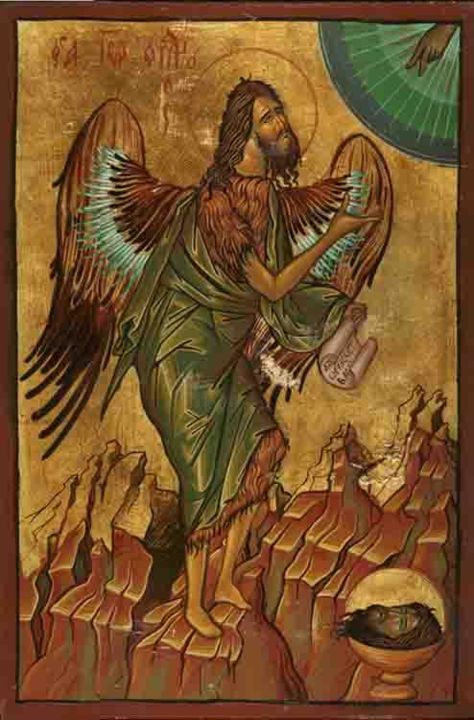 Pintura titulada "St John the Baptist" por Emanuel Rus, Obra de arte original, Otro