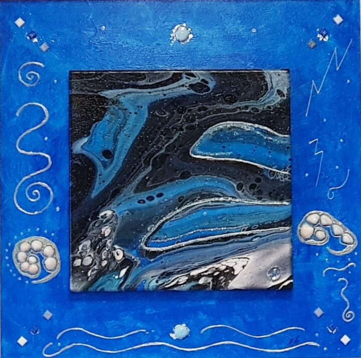 Картина под названием "Whale Song" - Emanuela Lo Presti, Подлинное произведение искусства, Акрил