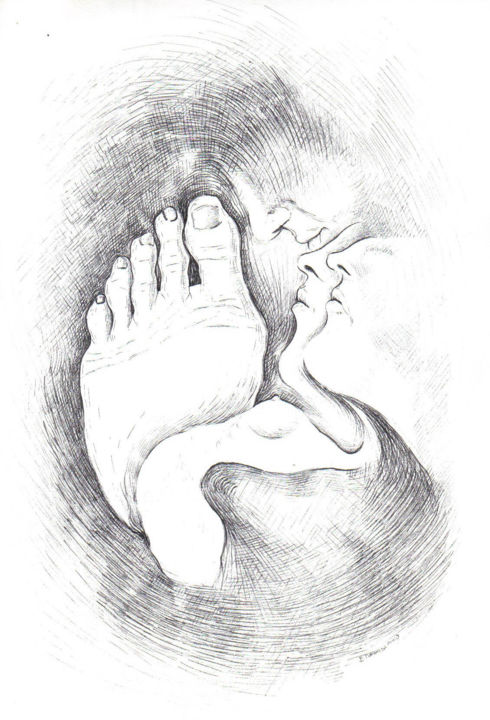 Disegno intitolato "Antropomorfismi" da Emanuela Turrisi, Opera d'arte originale, Altro