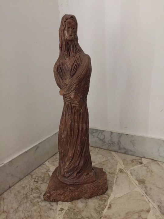Скульптура под названием "12003860-9861672947…" - E.Minoia, Подлинное произведение искусства, Терракота