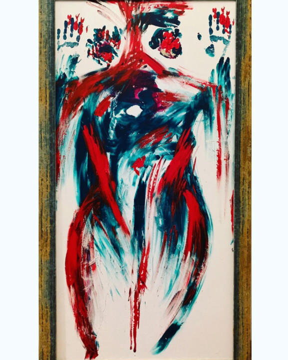 Pintura titulada "Her" por Emela Brace (Nomolos), Obra de arte original, Acrílico Montado en Bastidor de camilla de madera