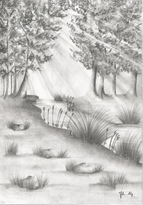 Foret Enchantee Drawing By Emeline Bourcerie Artmajeur Foret Enchantee Drawing By Emeline Bourcerie Artmajeur