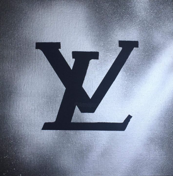 Tableau Logo Louis Vuitton, Painting by Emilie Lavie-Cambot