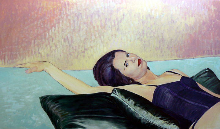 Painting titled "Strike a pose" by Emilia Amaro, Original Artwork, Acrylic