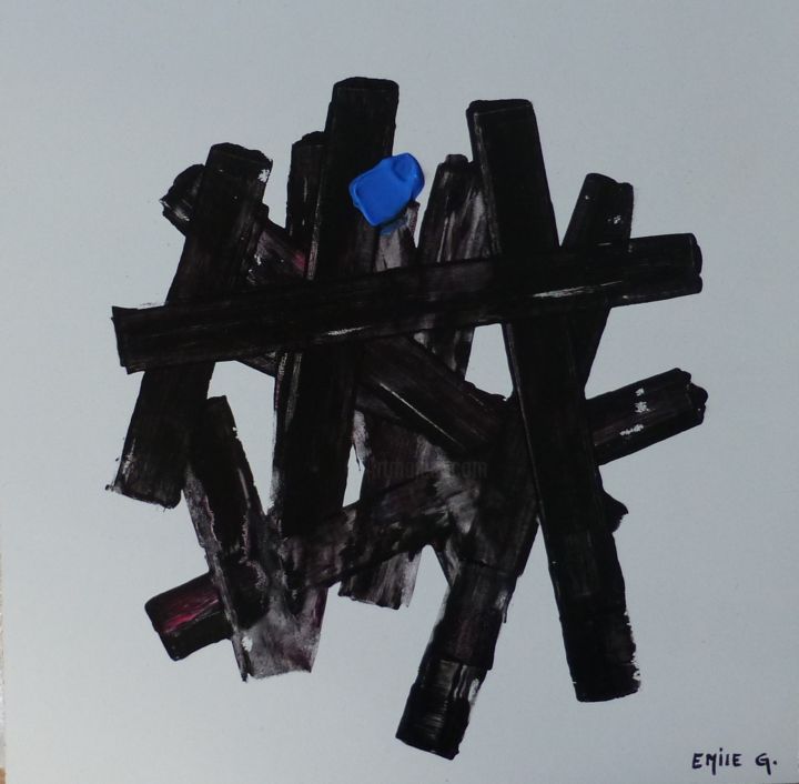 Painting titled "Emile G " Structure…" by Emile G, Original Artwork, Acrylic