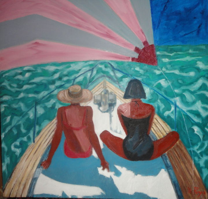 Peinture intitulée "Sous les Alysées" par Emile Paya, Œuvre d'art originale, Huile