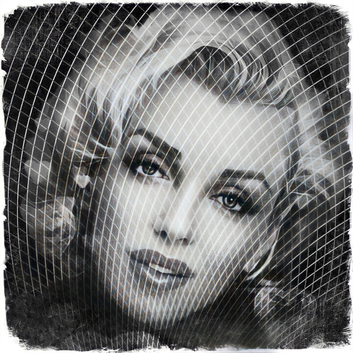 Grafika cyfrowa / sztuka generowana cyfrowo zatytułowany „Marilyn Monroe” autorstwa Emiliano Buiatti, Oryginalna praca, Foto…