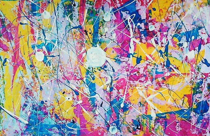 Peinture intitulée "Neuronales" par Lylie, Œuvre d'art originale,
