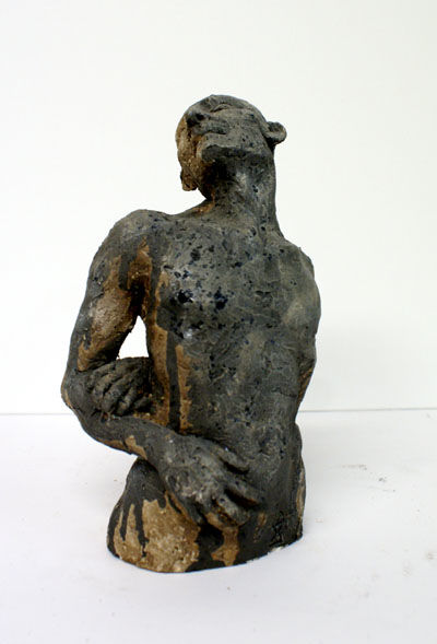 Sculpture intitulée "masculin-25-14-8cm.…" par Emilie Lacroix-Mathieu, Œuvre d'art originale, Céramique