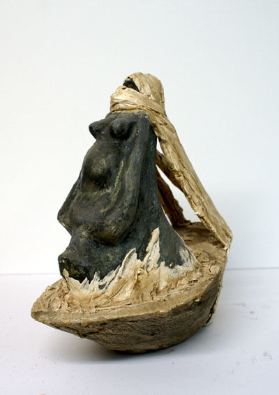 Skulptur mit dem Titel "maternite-30-16-35c…" von Emilie Lacroix-Mathieu, Original-Kunstwerk