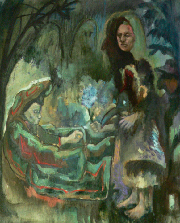 Pittura intitolato "Orage" da Emilie Lagarde, Opera d'arte originale