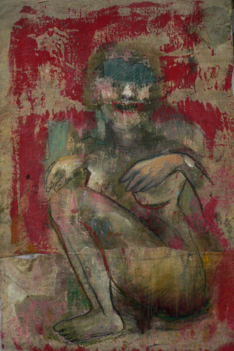 Pittura intitolato "le rire" da Emilie Lagarde, Opera d'arte originale