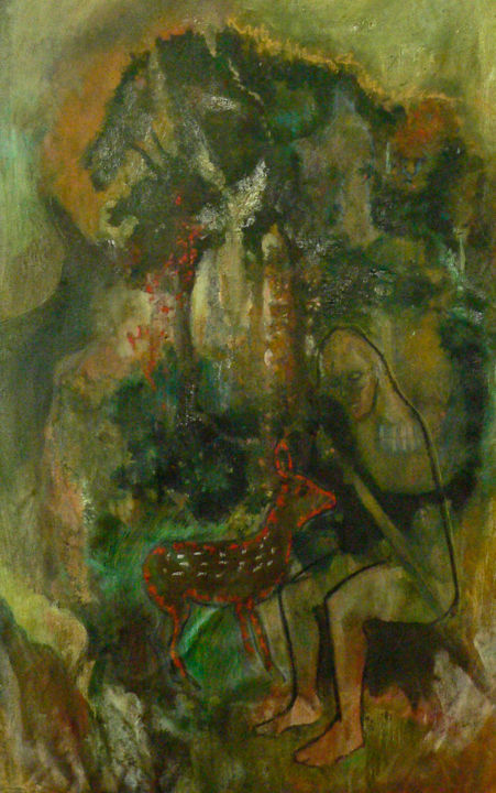 Pittura intitolato "Chimères" da Emilie Lagarde, Opera d'arte originale