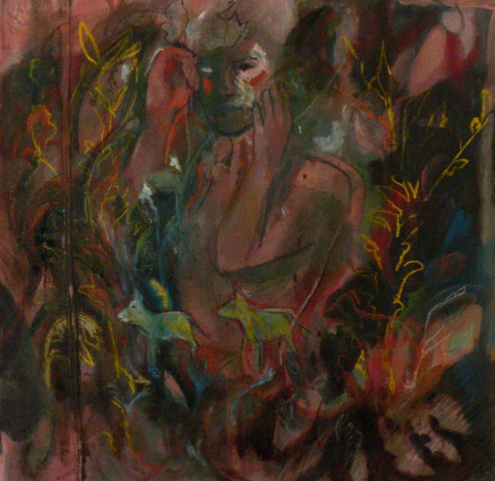 Painting titled "Disparition" by Emilie Lagarde, Original Artwork