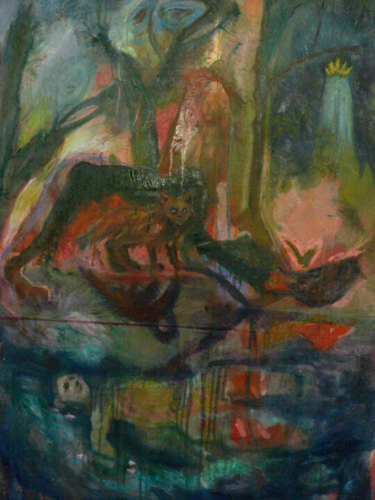 Painting titled "Reflets" by Emilie Lagarde, Original Artwork