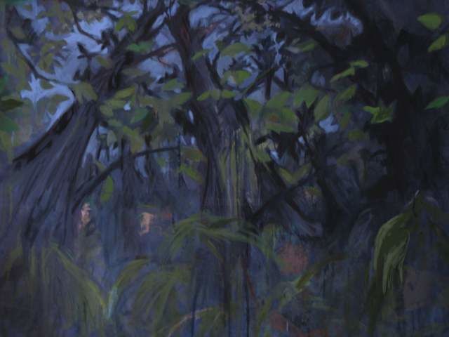 Pintura intitulada "Sous bois" por Emilie Lagarde, Obras de arte originais