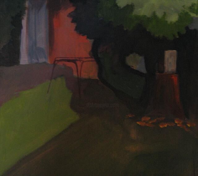 Schilderij getiteld "table-arbre1.jpg" door Emilie Lagarde, Origineel Kunstwerk