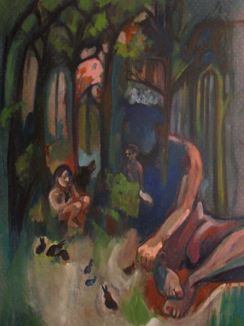 Painting titled "IMG_3920red.jpg" by Emilie Lagarde, Original Artwork