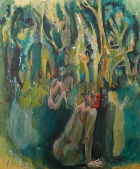 Pittura intitolato "Soupirs" da Emilie Lagarde, Opera d'arte originale, Olio