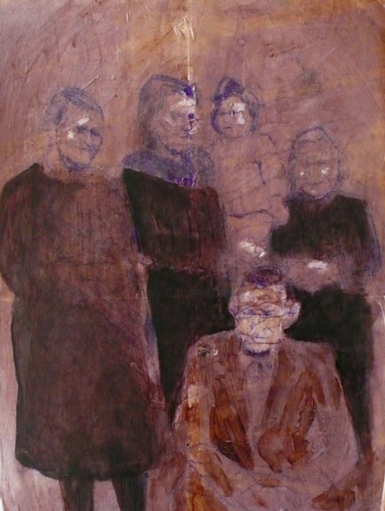 Pittura intitolato "Avant le départ" da Emilie Lagarde, Opera d'arte originale