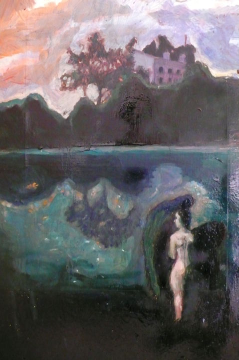 Peinture intitulée "Crépuscule" par Emilie Lagarde, Œuvre d'art originale