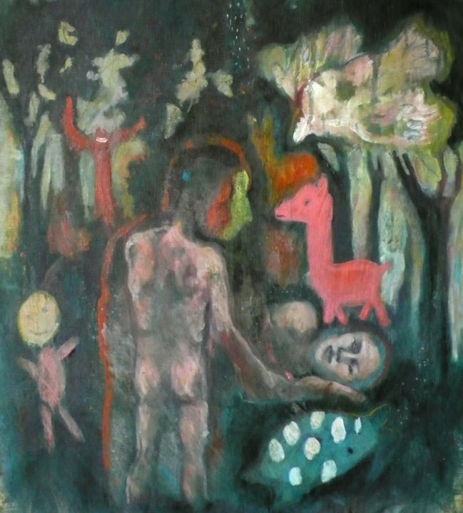 Pittura intitolato "Les évanouis" da Emilie Lagarde, Opera d'arte originale