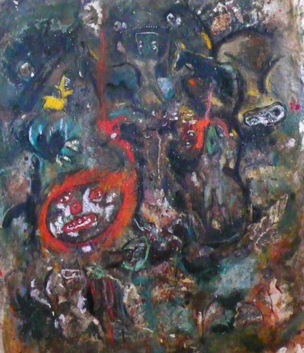 Painting titled "Le retour" by Emilie Lagarde, Original Artwork