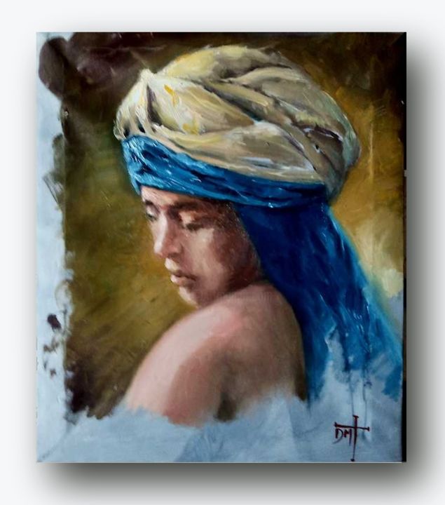 Painting titled "balkis-queen-of-she…" by Emilio Paintings, Original Artwork, Oil