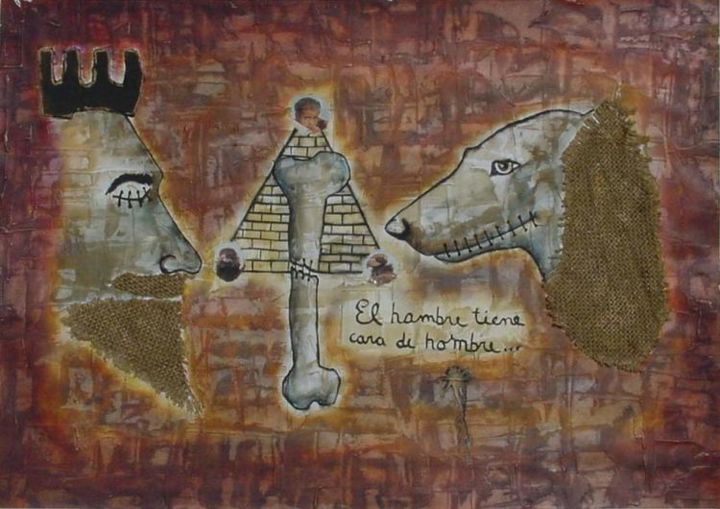 Pintura titulada "Dioses y Hombres V" por Emilio Nicolás Sánchez, Obra de arte original, Oleo