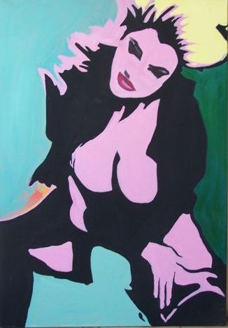 Painting titled "Little Black" by Emilia Wiencko, Original Artwork