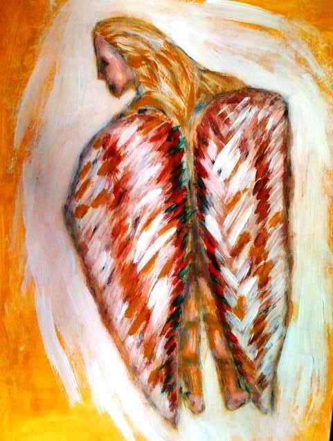 Painting titled "Angel" by Lazarovici, Original Artwork