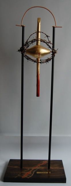 Sculpture titled "Martyr" by Emil Pascalau, Original Art,
