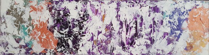 Картина под названием "Abstract Island" - Emily Starck, Подлинное произведение искусства, Масло Установлен на Деревянная рам…