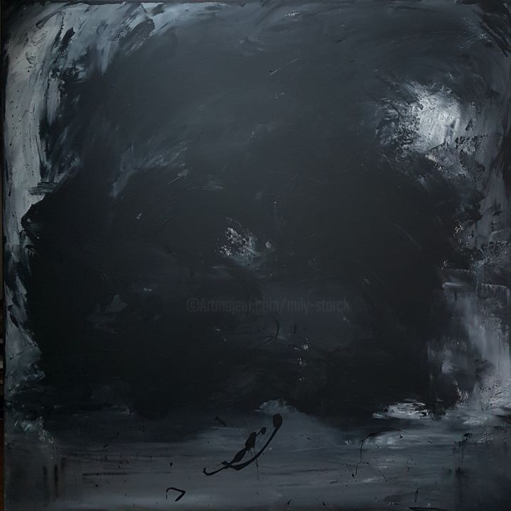 Картина под названием "Intemporel" - Emily Starck, Подлинное произведение искусства, Акрил Установлен на Деревянная рама для…